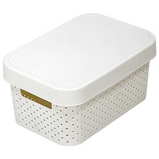센스2030 커버 바스켓(소), 아이보리, 1개