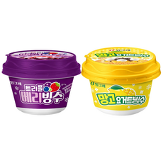 빙그레 아이스크림 빙수 2종 혼합 12개입 (트리플베리6 망고요거트6), 240ml