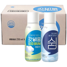 hy 한국야쿠르트 갓비움 쉼 2종230ml (쉼12+애플민트12) 총24입, 24개, 230ml