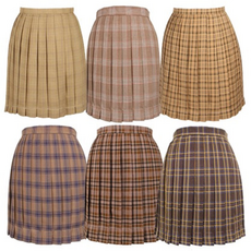 (대여)교복몰 교복 길이조절 플리츠 체크 스커트 청춘
