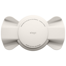 elago 寵物 AirTag 蝴蝶結項圈保護套, 石灰色, 1個