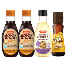 [아이배냇] 양념세트 순간장 국물 비빔 참기름 순알룰로스, 1세트, 705g, 간장(비빔용2개)+참기름+순알룰로스