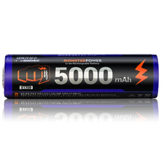 몬스터파워 21700 5000mAh 충전식 리튬이온 배터리 3.7V 보호회로 고방전 건전지, 수량, 1개, 1개입