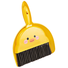 아베른 미니 빗자루 쓰레받기 세트 학교 준비물, 1세트, 삐약이 옐로우