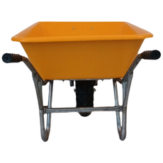 일륜차 (PVC노랑색캡) 농사용 외발수레 13인치바퀴/광폭바퀴 국내산 구르마 손수레 금강C&C, 1개