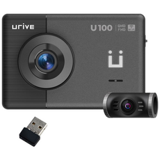 (26년형 동글증정) 유라이브 QHD 고화질 2채널 블랙박스 U100 와이파이 스마트 차량용, 무료 방문 설치, 64GB 무료 방문 설치, 64GB