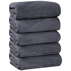 PPEAT 고급 호텔수건 200수 코마사 OEKO-TEX 인증을 무형광 먼지없는수건 연말선물 답례품 진드기방지 항균인증 수건, 5개, 색상3