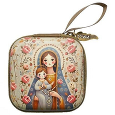 모멘트 묵주함 묵주주머니 성당 천주교 카톨릭 성물, 로사리오 마리아, 1개