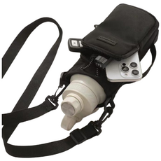 뚱보 여행보조 다용도 크로스 물병가방, 1개, 블랙 물병커버