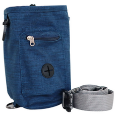 DING DONG PET 寵物束口訓練零食包 + 腰帶, 海軍藍, 1套