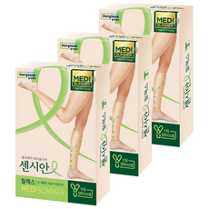의료기기허가 압박용밴드 센시안 메디슬리머 릴렉스 베이지 종아리형 3개, 종아리/무릎형