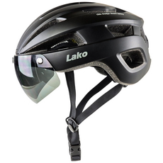 라코 루시도 고글 일체형 자전거 헬멧 전기자전거 미니벨로 킥보드, 1. 매트블랙, 1개