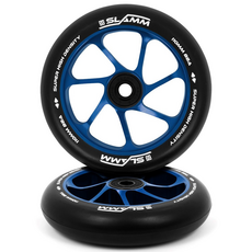 스턴트스쿠터 바퀴 360호환 110미리 영국브랜드, black/blue, 1개