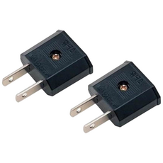 국산 어답터 여행용 어댑터 2개 일자 플러그 11 돼지코 220v - 110v 변환 돼지코 플러그