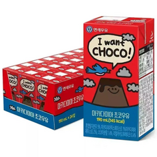 연세우유 멸균 마카다미아 초코우유 190ml 24개 310823