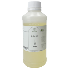 [자연의숲] 포도씨유 1L 포도씨오일 천연식물성보습오일 바디 페이스 헤어마사지 수제나라 천연화장품 천연비누 원료, OB052 포도씨유 500ml, 1개