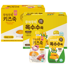 2ucareS 孩童蔬果粥 14包入, 地瓜口味+玉米口味, 1組