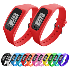 브레베네 만보기 손목시계, 2개, 레드1+레드1