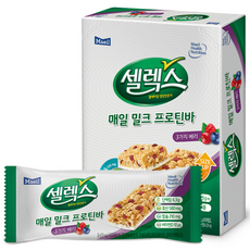 셀렉스 매일 밀크 프로틴바 베리맛, 30g, 8개