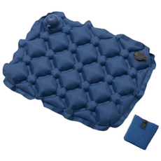 컬러플트립 휴대용 에어방석 캠핑 등산 여행 좌식 쿨 통풍 나일론 44x43cm, 블루(Blue)