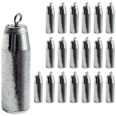 마리수 20호 30호 40호 50호 봉돌 광어다운샷 외수질 백조기 봉돌 고리 강철추 20개 1세트, 1개, 20개입