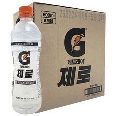 게토레이 제로, 600ml, 6개