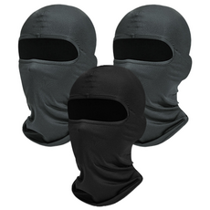 [2+1] 냉감소재로 시원한 스포츠 쿨 바라클라바, 블랙+그레이+그레이, 1개