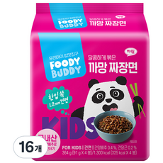 푸디버디 까망 짜장면, 91g, 16개