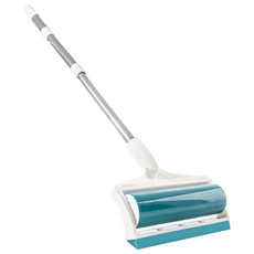 CANZ 롱 쫀돌이 반영구 돌돌이 실리콘겔 밀대 먼지 청소 머리카락 제거 바닥클리너, 1개