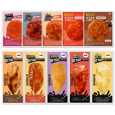 햇살닭 소스 닭가슴살 10종 혼합, 50개, 100g