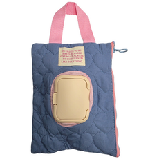 [배드상점] 편리한 휴대용 물티슈 가방 파우치 캠핑용케이스, 블루