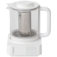 AGK NORDIC 무선 분유포트 전기 보온포트 유리 티포트, 베베아_WHITE