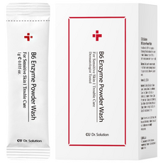 [CU 닥터솔루션] B6 엔자임 파우더 워시 파우치, 20개, 1g