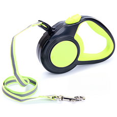 런레이더 자동 강아지 목줄 리드줄 0003, 그린x5M