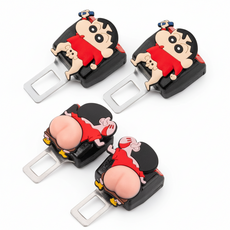 루미또와 감성 캐릭터 자동차 안전벨트 연장클립, 4개, 못말리는캐릭터
