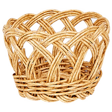 하우스레시피 PP라탄 소품 바스켓, 베이지, 1개