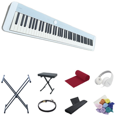 카시오 PX-S1100 CB+톱니쌍열스탠드+덮개+헤드폰+의자포함 구성품4종, Calm Blue, 1개