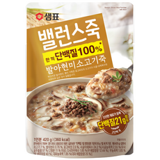 샘표 밸런스죽 발아현미 소고기죽, 420g, 1개