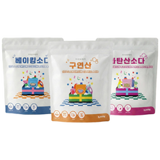 [세트특가]아이브케이 분말형 과탄산소다 리필형(3kg)+구연산 리필형(3kg)+베이킹소다 리필형(3kg), 1세트, 9kg