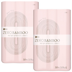 휴홈 글루프리 PFAS프리 제로 대나무 화장지 30m 30롤 1팩, 2개