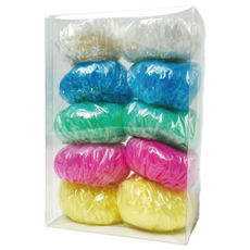 나올 컬러 이어캡 오색 방수 펌 염색 파마 일회용 이어커버 비닐 귀마개 귀덮개 미용실, 100개, 혼합