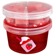 젤리블리스 딸기절임 스펀지 슬라임, 빨강, 200g, 1개