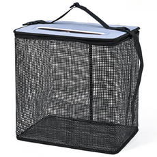 블루웨이브 낚시 사각부력망 살림망 어망 접이식 낚시가방, 블랙