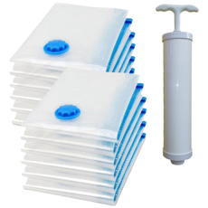 라워스 공간절약 의류 진공 압축팩 + 전용펌프, 1세트, 15개입