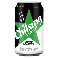 롯데 칠성사이다 제로, 355ml, 12개