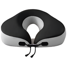 업드려 자는 베개 휴대융 귀눌림 방지 구멍 목 베개, 그레이, 1개