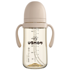 유비맘 시그니처 빨대컵, 280ml, 1개, 초코