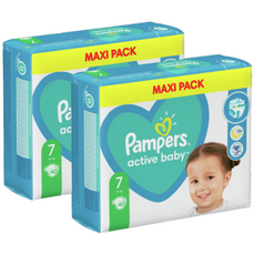 유럽산 팸퍼스 베이비드라이 밴드 1~7단계 기저귀 Pampers 바우처, 80매, 7단계
