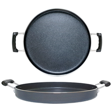 주방애몰 전판 코팅 닭갈비판 대형 구이팬 대용량 업소용 부침개 전 닭갈비 팬 판, 전판40cm (하부/뚜껑X), 1개