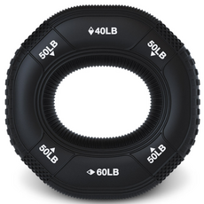 멜킨 악력기 실리콘 도넛 손가락 손 전완근 운동기구 트리플 강도조절 미니 쓰리웨이 압력기, 쓰리웨이_맨즈블랙, 1개, 제품선택:쓰리웨이 악력기_맨즈블랙